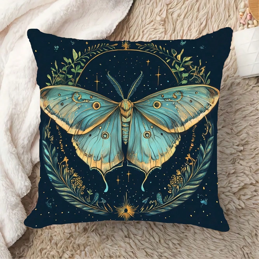 Pillow Insert 18X18 - 1 buah Sarung Bantal Motif Kupu-kupu