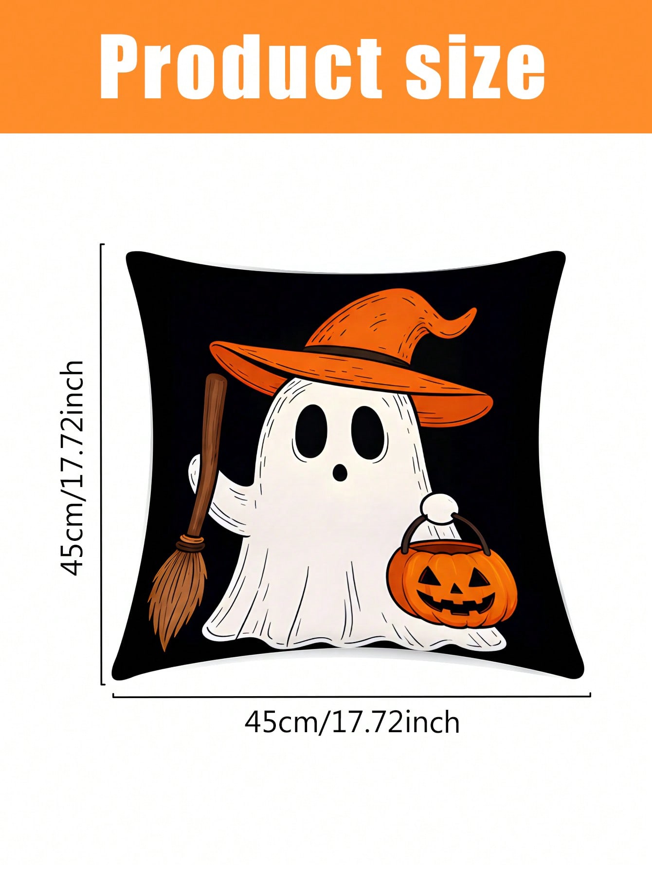 4 buah sarung bantal Halloween - Pillow Insert 18X18 ulasan dan harga